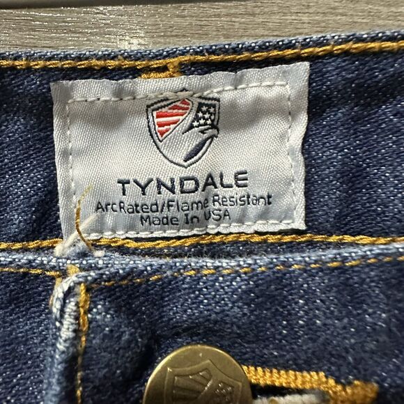 Tyndale FR Flame Resistant Denim Jeans Mens 39x 31 Blue Straight Leg NFFA 2112 - Picture 3 of 6
